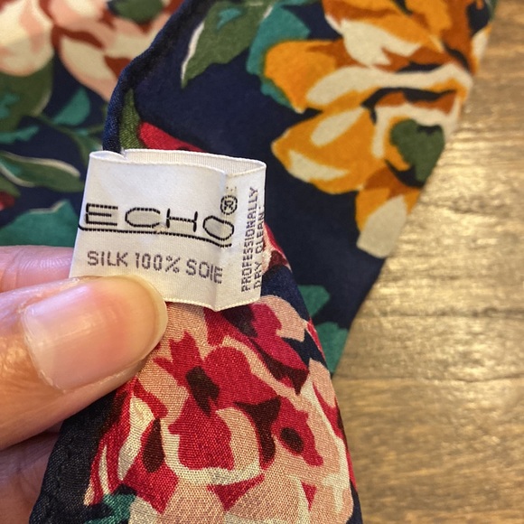 Echo New York silk floral scarf - Picture 8 of 8